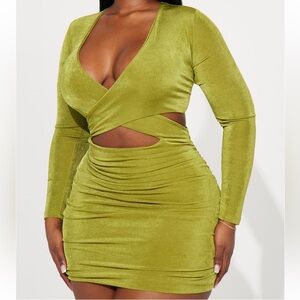 Green Going Out Mini Dress